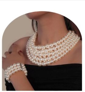 Royal Multi-Layer Pearl Choker Set