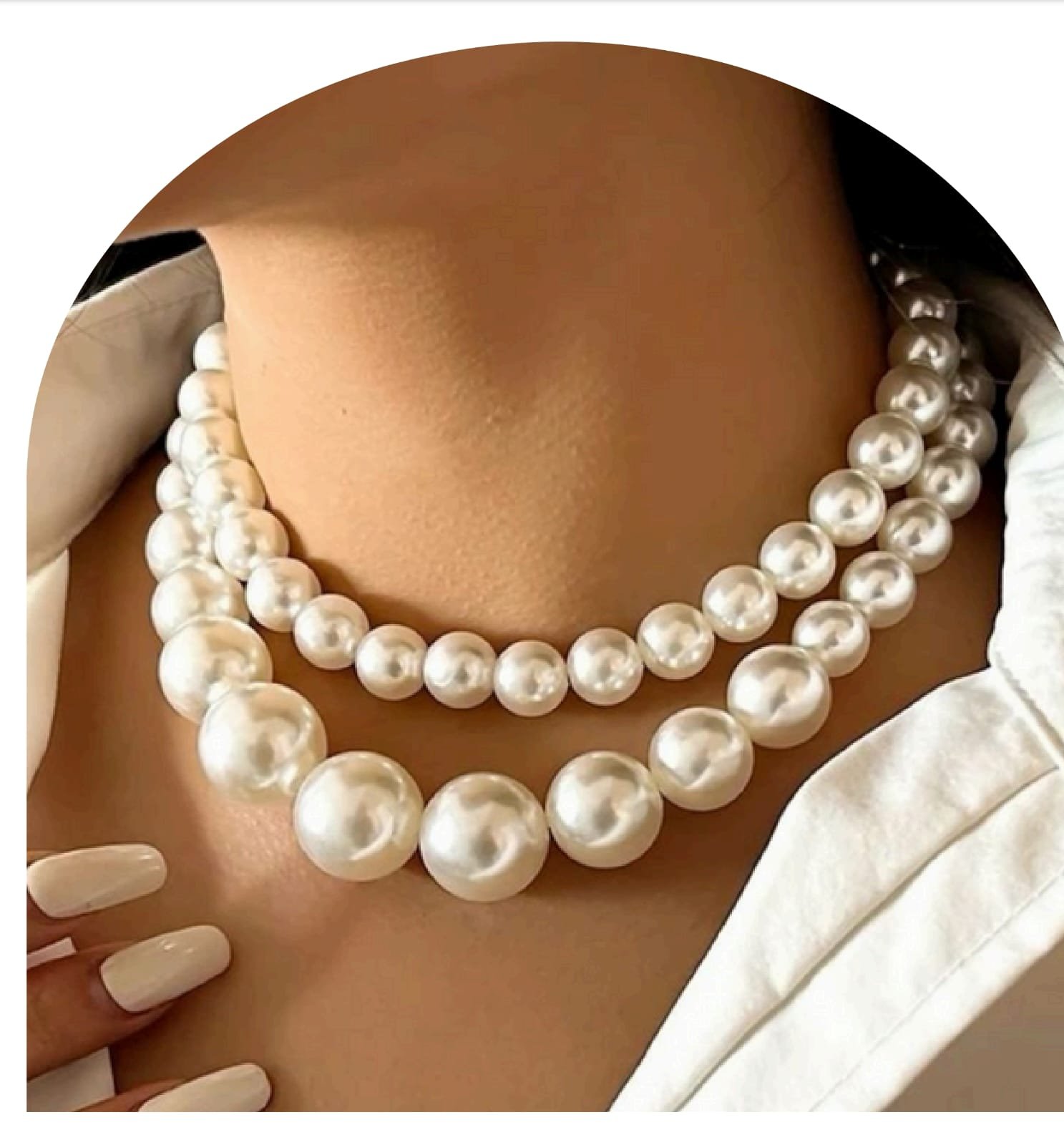 Royal Statement Pearl Choker