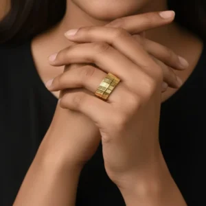 Gold Metal Ring For Women