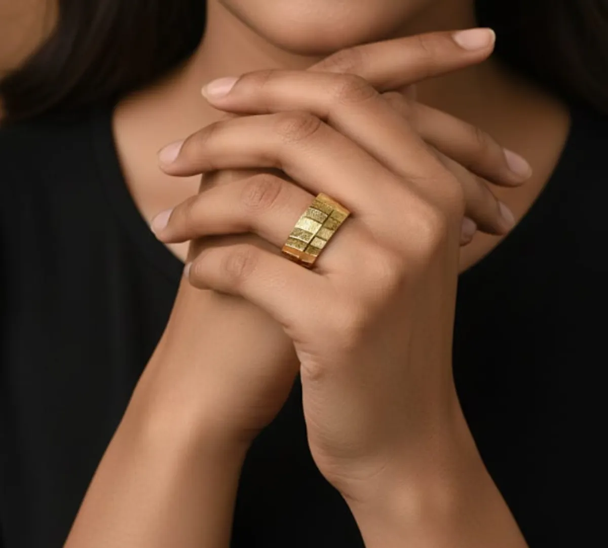 Gold Metal Ring For Women